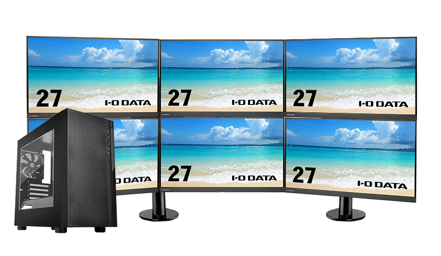 株式トレーダー向け】大画面43型4Kモニター＋可動スタンド＋PCセット