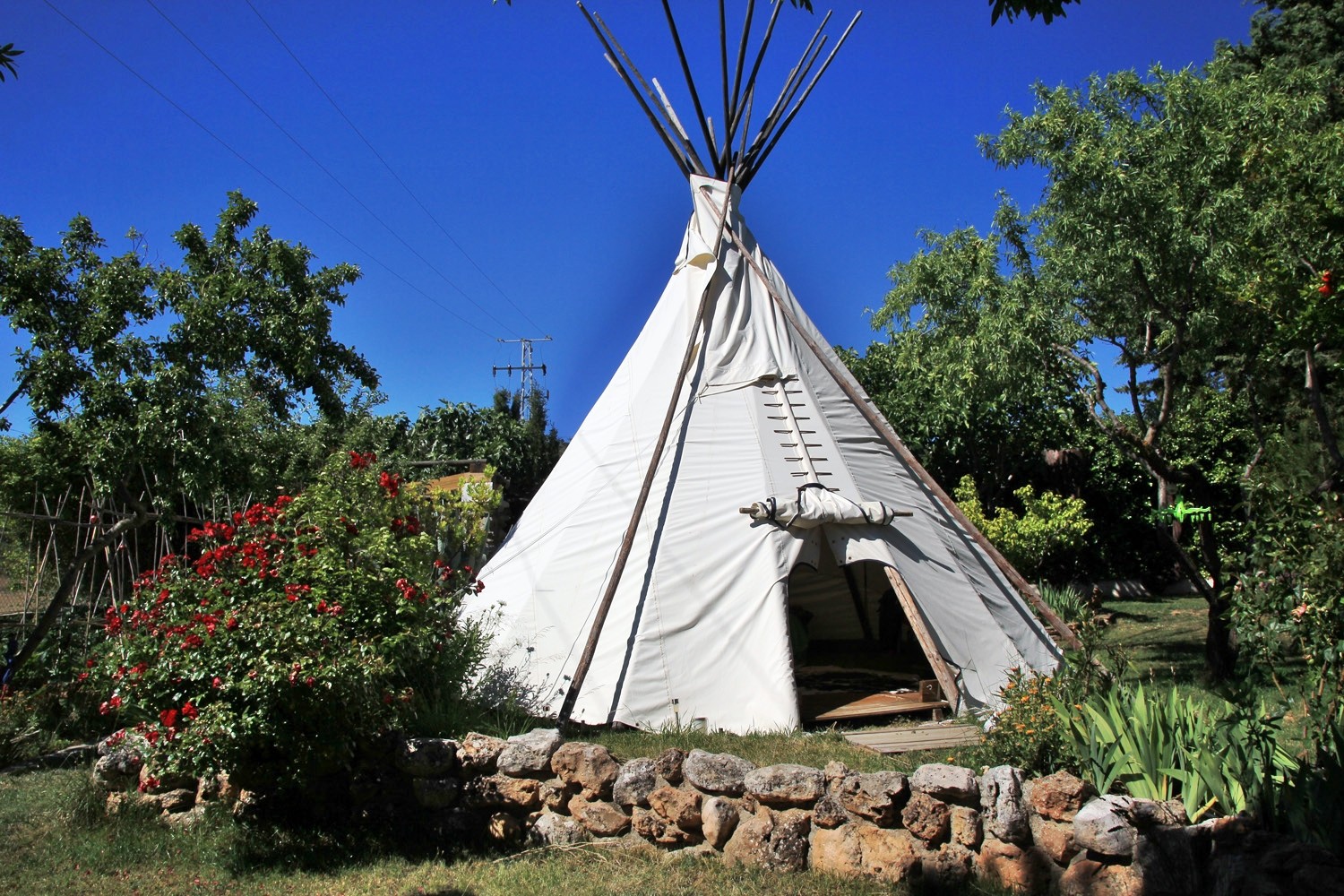 Front view of the Teepee