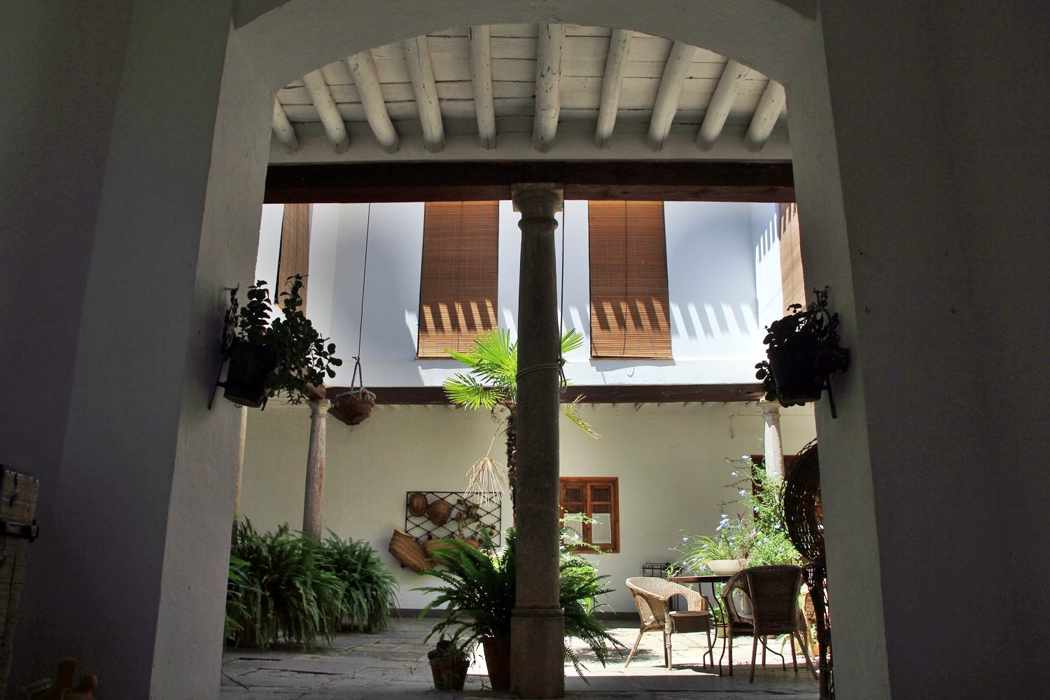 The entrance to the courtyard