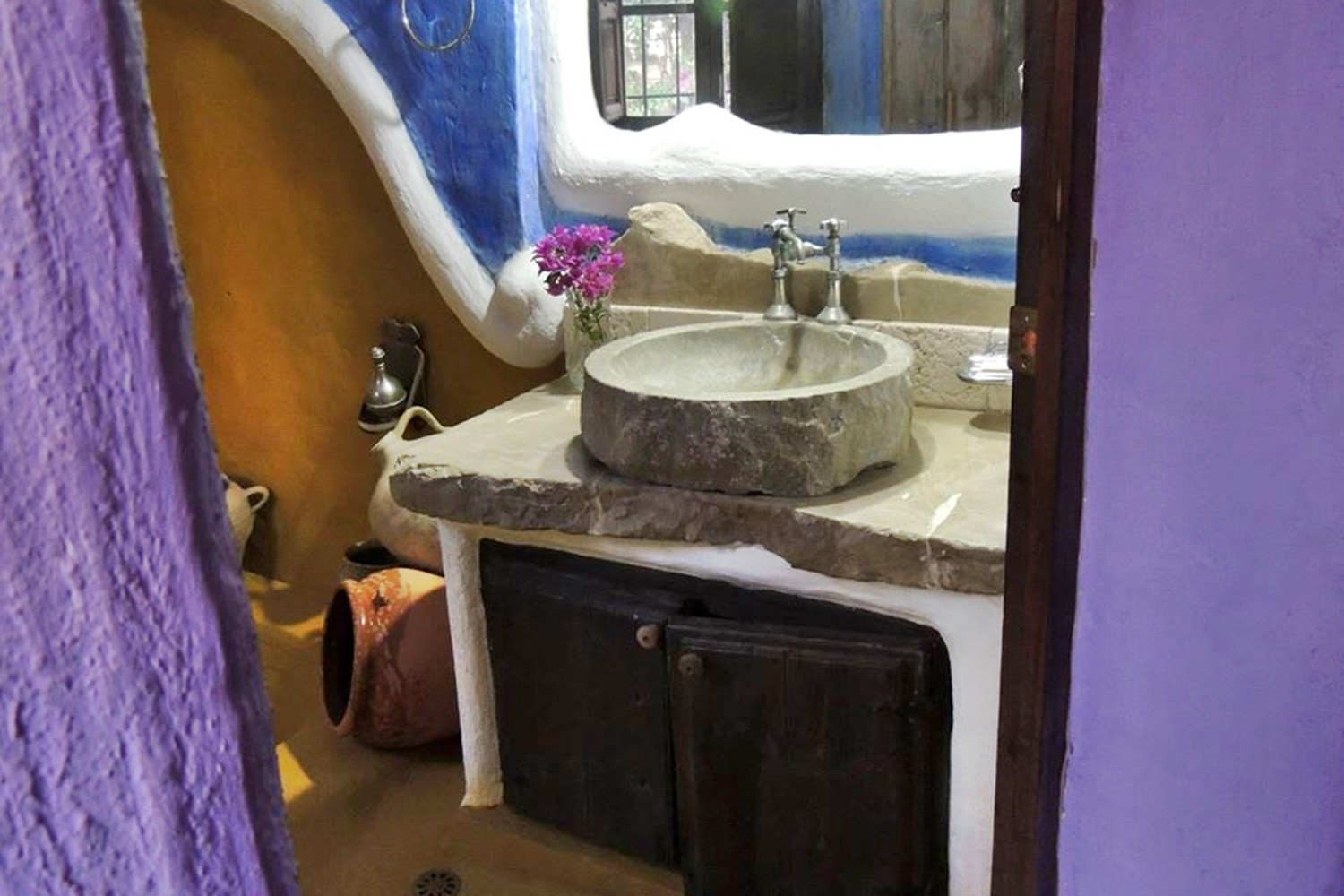 The cave bathroom