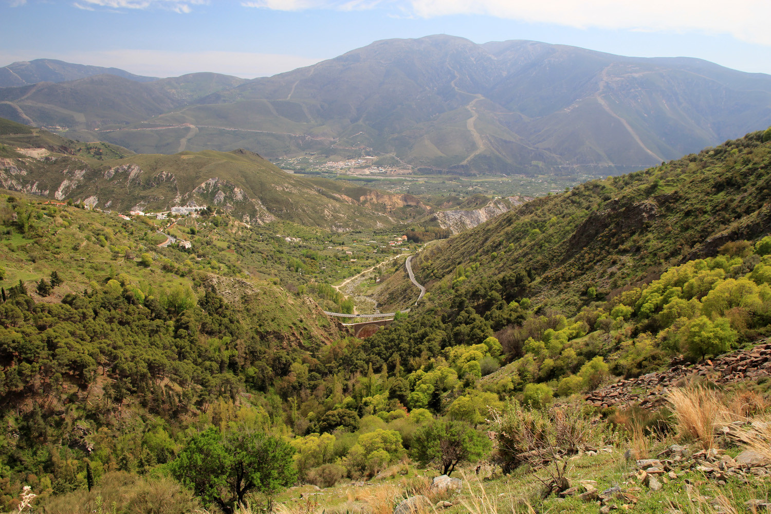 View over the Alpujarra (trail Cañar - El Dyke)