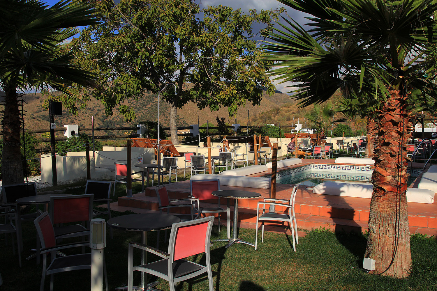 The terrace of the restaurant
