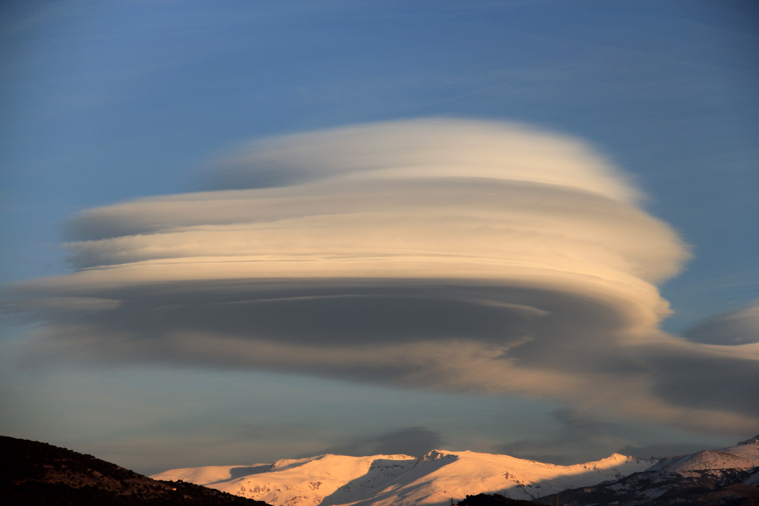 Lenticular Clouds above Sierra Nevada