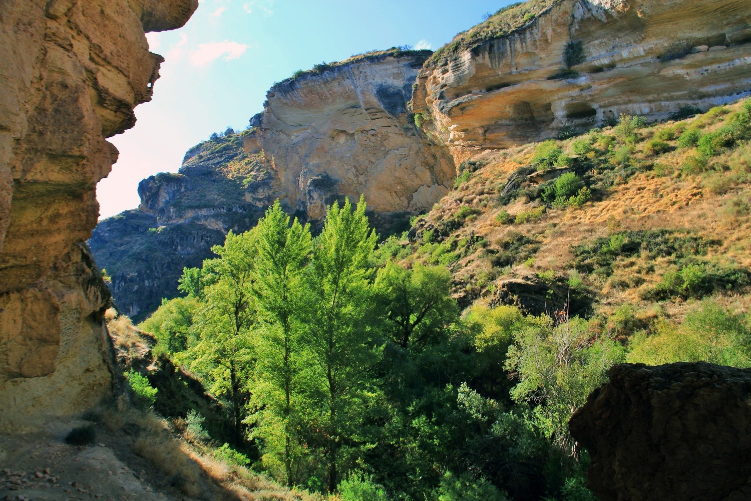 A Canyon of the Cacin River "Tajos de Cacin"