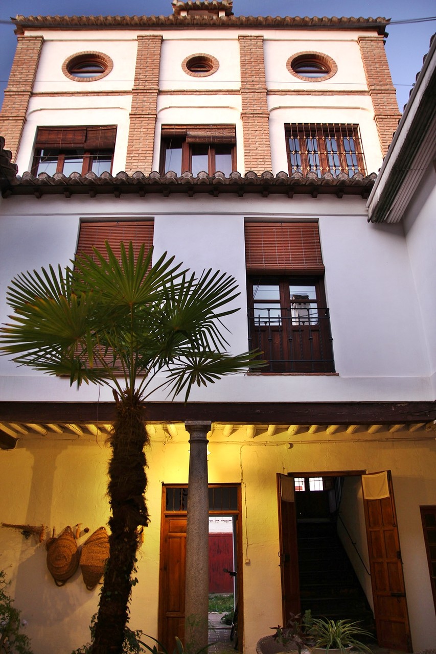 View on the tower from the courtyard