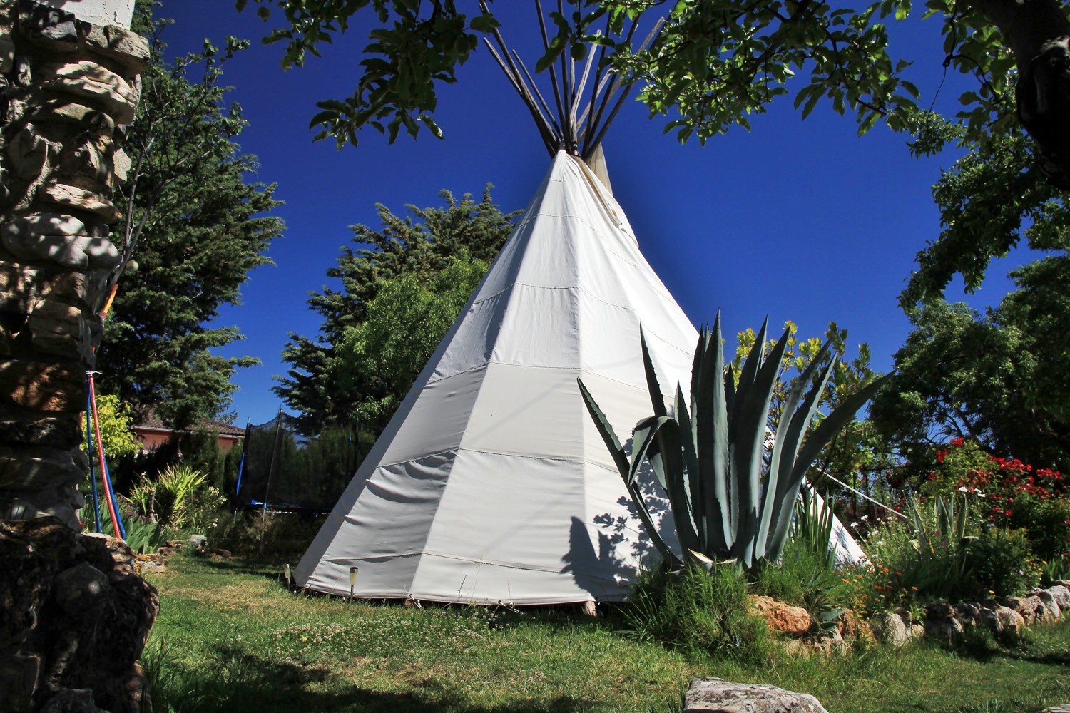 Back view of the Teepee