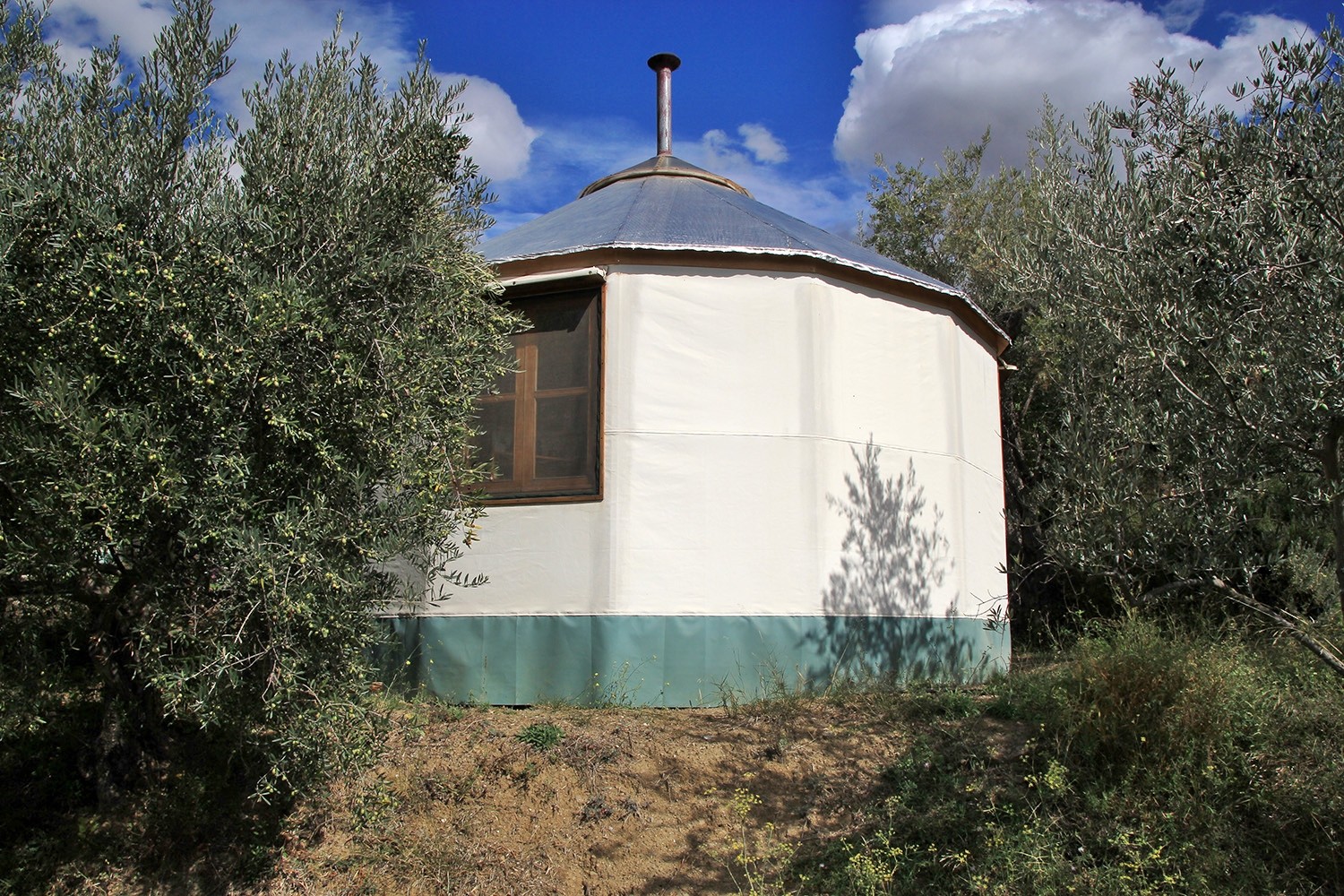 View on the small Yurt
