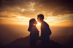 picture featuring a girl with her future spouse who is predicted by a psychic tarot reading