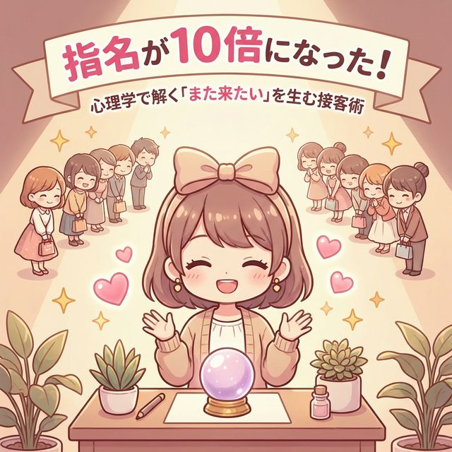 【保存版】指名が10倍になった！心理学で解く「また来たい」を生む接客術5選