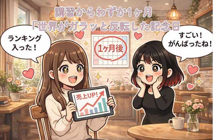 【祝・ランキング初入賞！】講習からわずか1ヶ月。「手応え」が確信に変わり、世界がガラッと反転した記念日