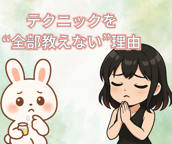 テクニックを“全部教えない”理由