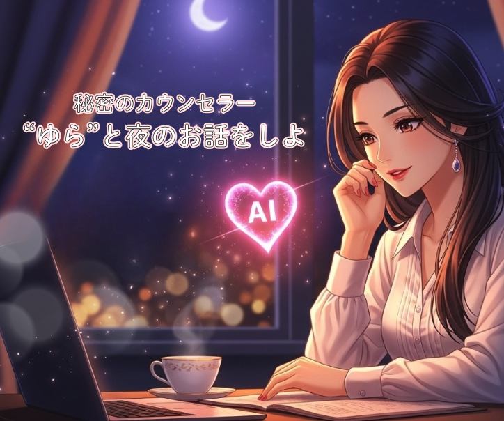 秘密のカウンセラー、“ゆら”と夜のお話をしよ