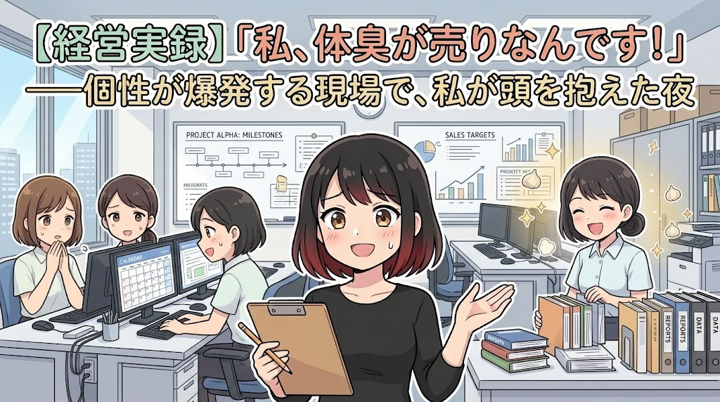 「私、体臭が売りなんです！」――個性が爆発する現場で、私が頭を抱えた夜