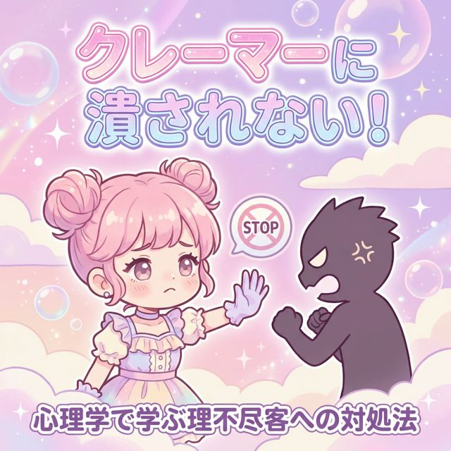 クレーマーに潰されない！心理学で学ぶ理不尽客への対処法