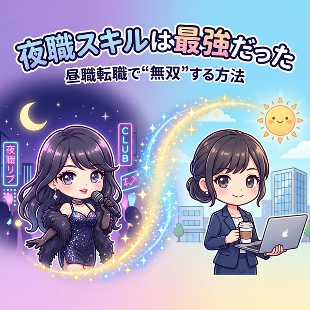 【転職】夜職で得たスキルは最強だった──昼職で"無双"するための完全ガイド