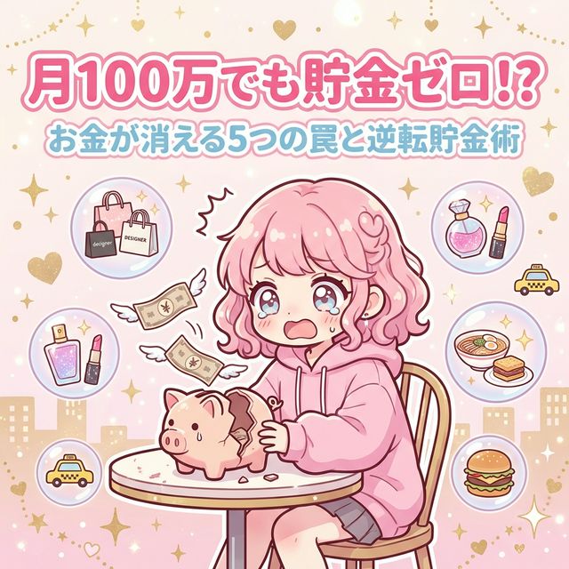 月100万稼いでも貯金ゼロ!? 夜職女子の"お金が消える"5つの罠と逆転貯金術