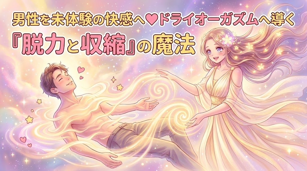 男性を未体験の快感へ♡ドライオーガズムへ導く「脱力と収縮」の魔法