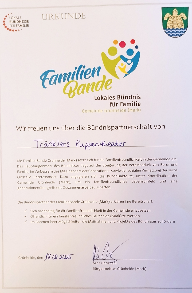 Auf eine gute Zusammenarbeit 