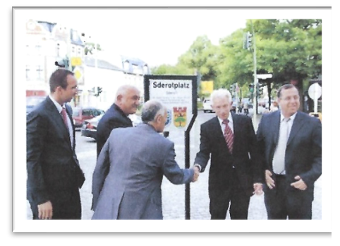 Bezirksbürgermeister a.D. Norbert Kopp mit dem Bürgermeister von Sderot David Bouskila (2009)