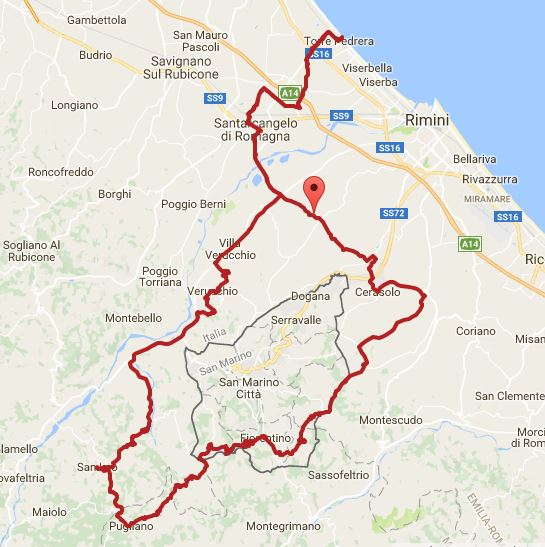 13. April, San Marino, San Leo, 107, 1800 hm