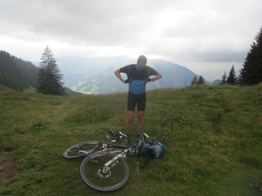 Mauracher Hütte, Übergang nach Kleinarl, gleich regnet es 