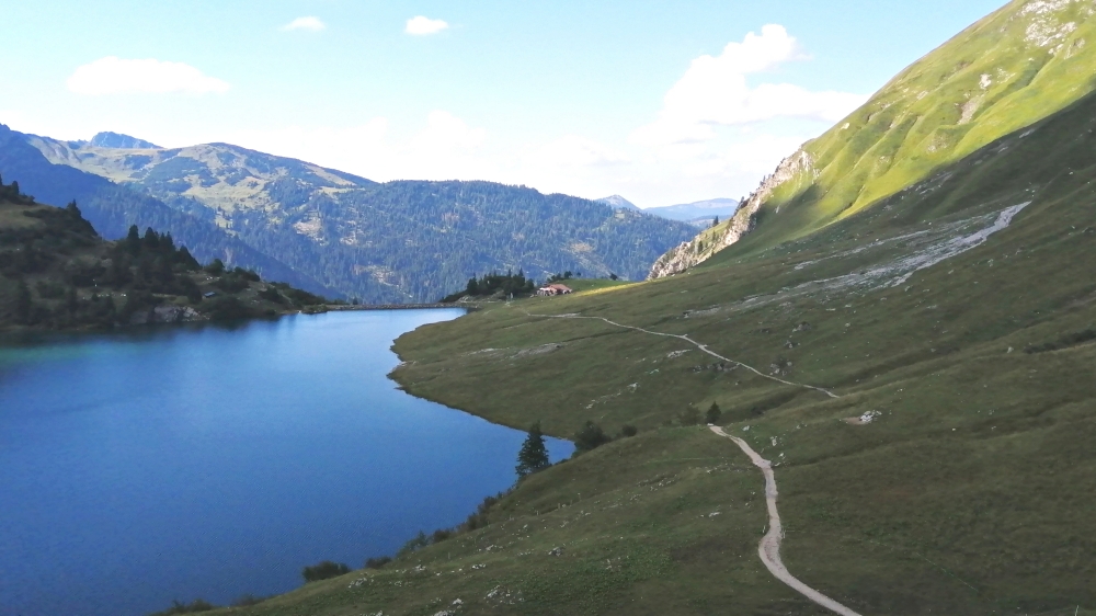 Traualpsee kurz vor der Landsberger Hütte