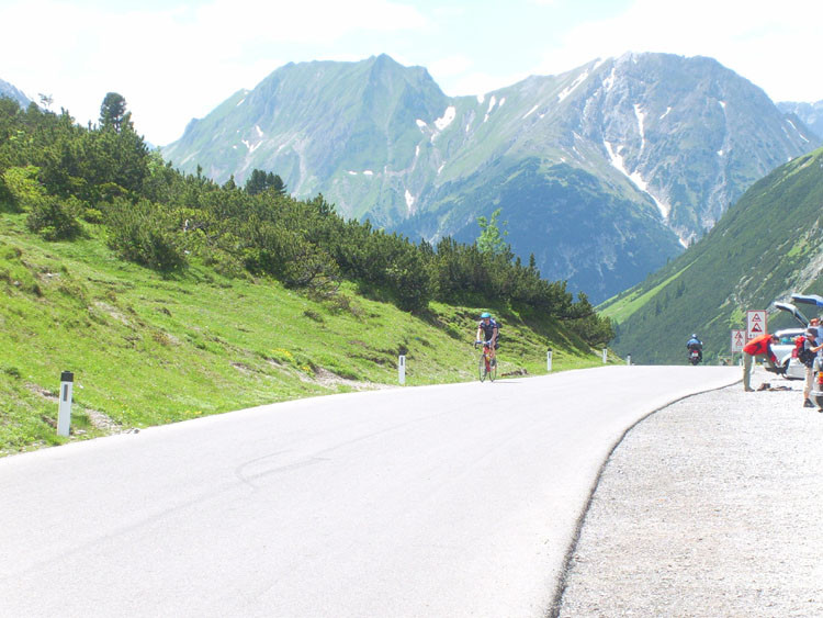 Ankunft am Hahntennjoch