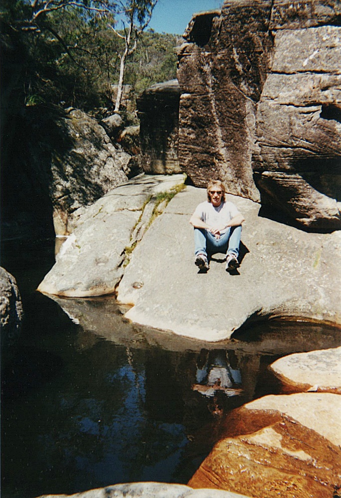 Hier traf ich ein gar holdes Mägdelein, das ein Bild von mir schoß