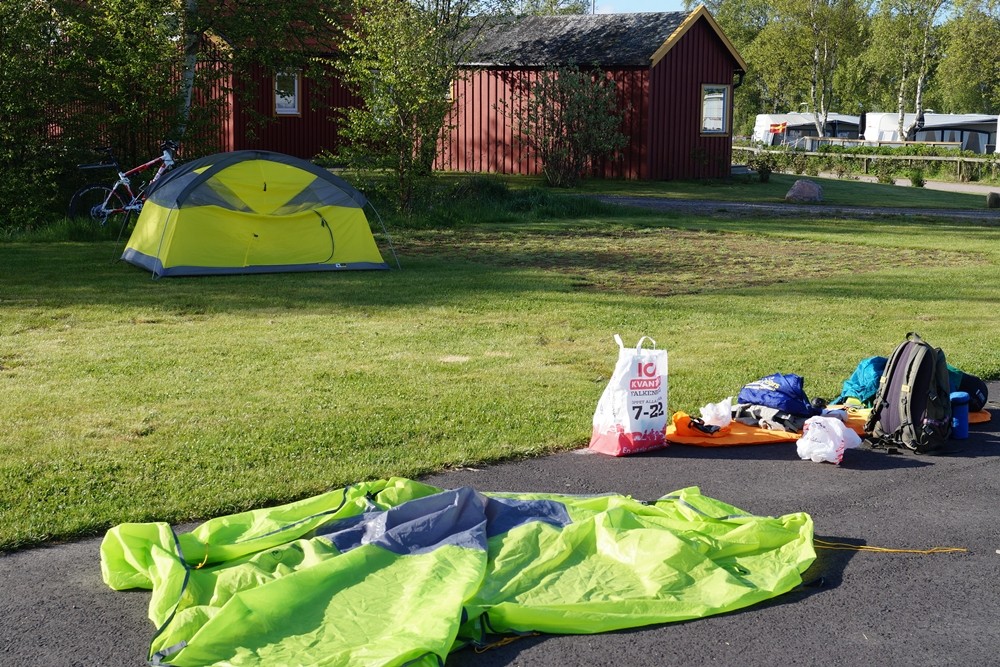 Campingplatz Falkenberg, Aufräumen