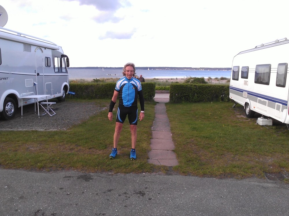 Campingplatz Helsingör, Blick in Richtung Schweden nach Helsingborg