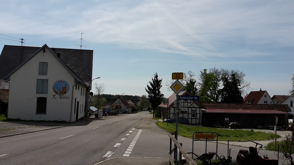 Abzweigung in Boms nach Hundsrücken