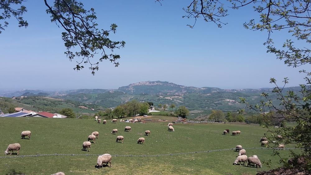 Blick auf San Marino