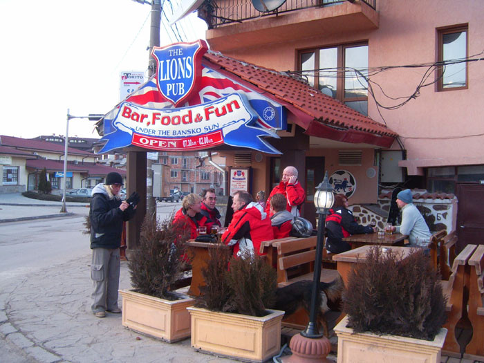 Apres auf bulgarisch - im englischen Pub