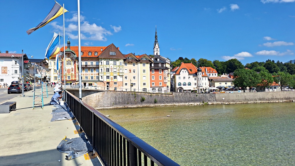 Blick zur Altstadt von Bad Tölz