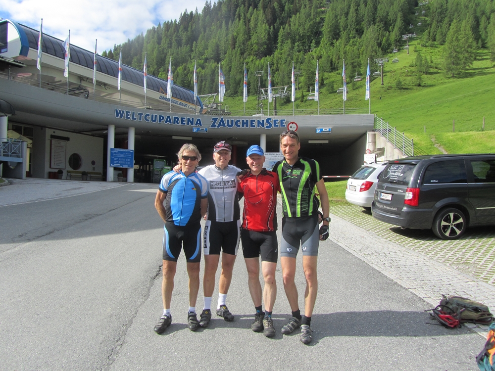Das Team am Start in Zauchensee