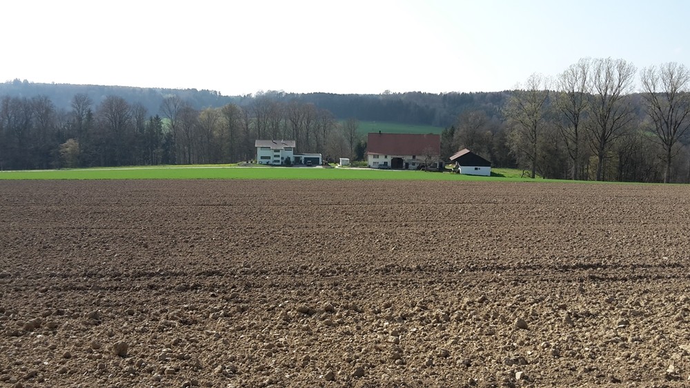 Da unten ist irgendwo die Hauptstraße Fischbach - Eberhardszell