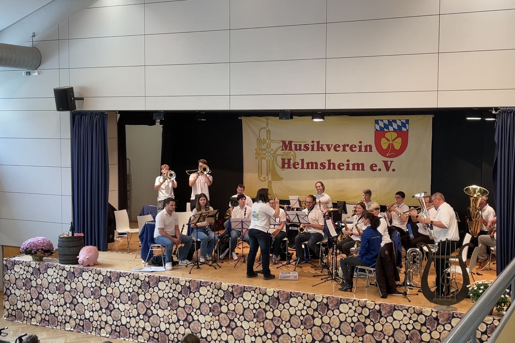Für die musikalische Unterhaltung am Nachmittag sorgte der Musikverein Wössingen. (Foto: F. Huber)