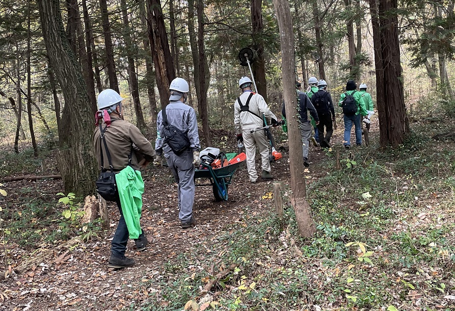 ⑦片付いたところで帰途につく