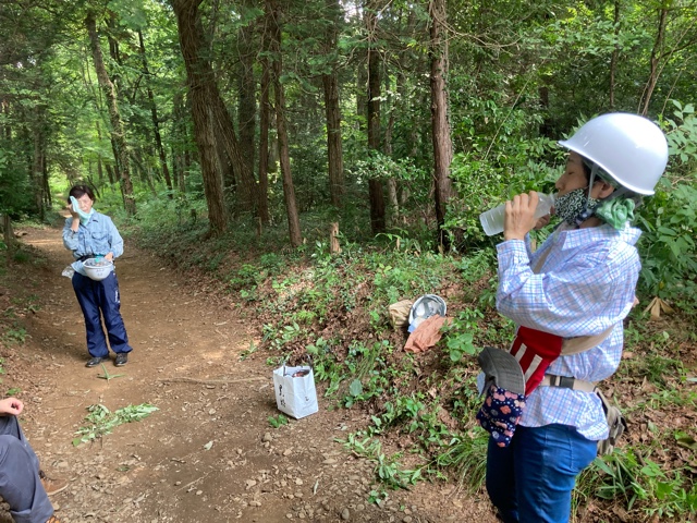 ⑨休憩時間、水分補給です