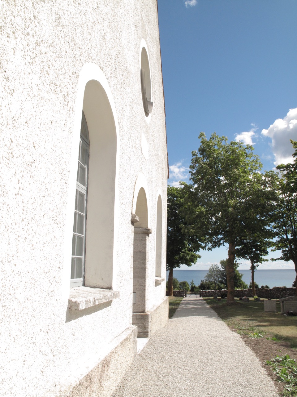 The church of Fårö with a beautiful view.