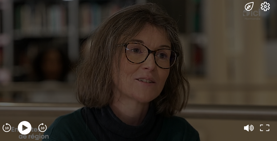 Julie Gaab présente le métier de biographe sur France 3 Normandie