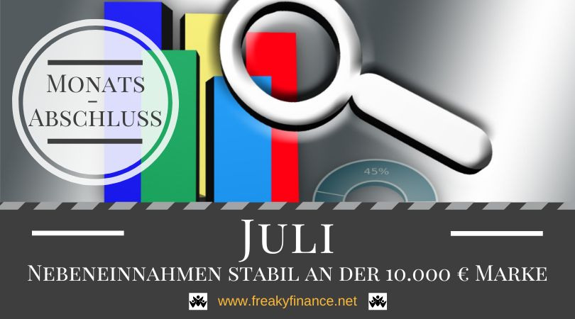Stabil an der 10.000 € Marke - Monatsabschluss Juli 2023