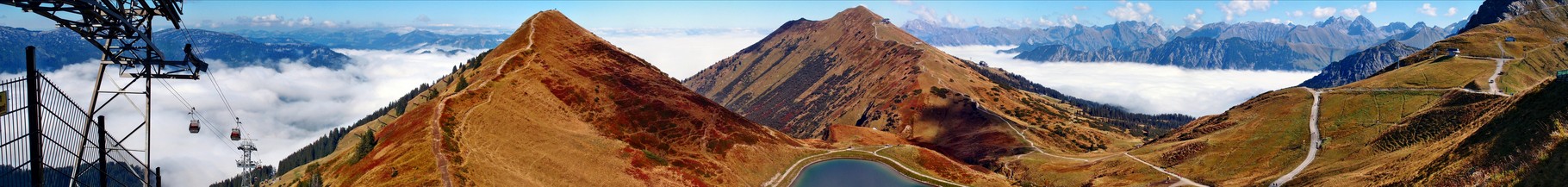 Blick in die Allgäuer Alpen