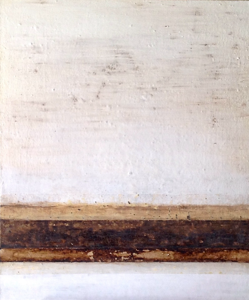 Tiempos Pasados - Acrílico & pigmentos naturales sobre lienzo cartón tela - 45 W x 55 H x 1 cm