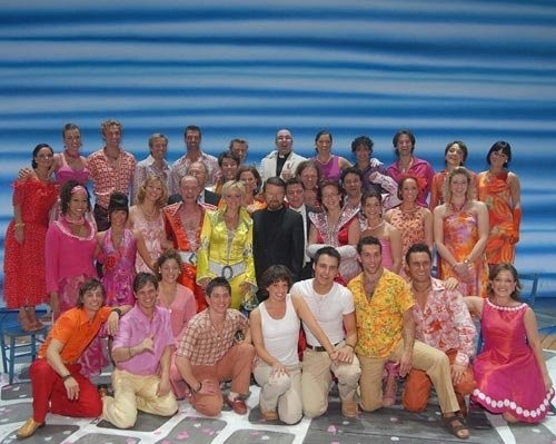 das gesamte Ensemble mit Björn Ulvaeus