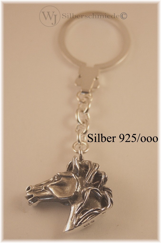 Schlüsselanhänger Sterlingsilber 925, verschiedene Tiere - Januschke,  Wolfgang - Silberschmiede - Silberwaren, Herstellung und Verkauf