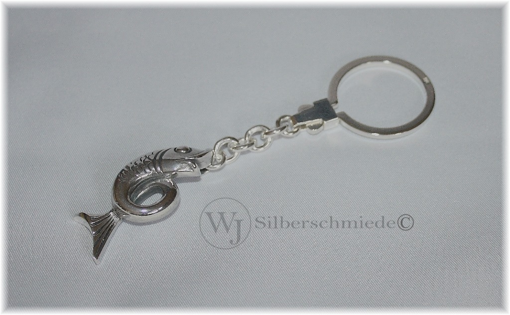 Schlüsselanhänger Sterlingsilber 925, verschiedene Tiere - Januschke,  Wolfgang - Silberschmiede - Silberwaren, Herstellung und Verkauf