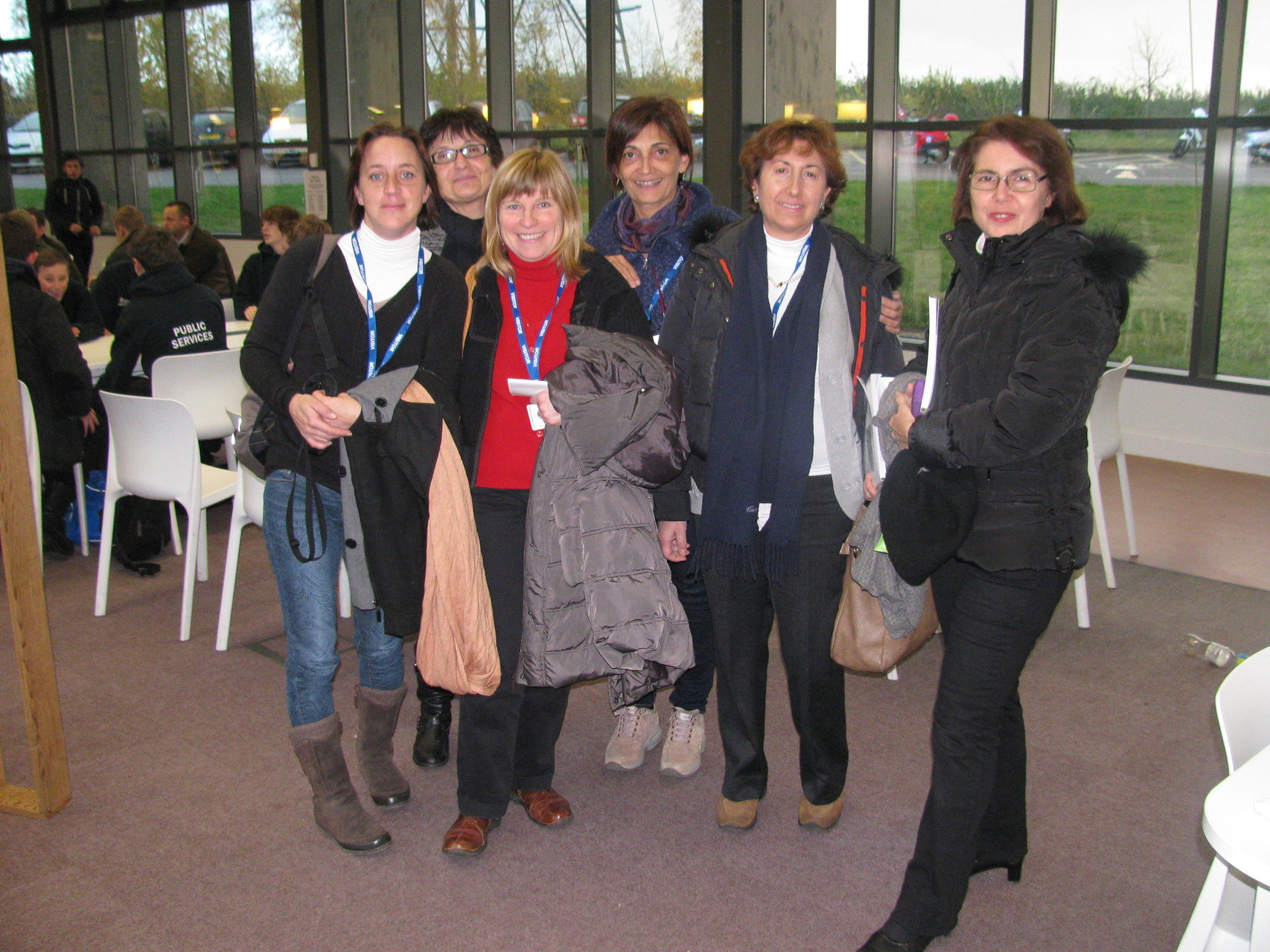 Les professeurs français avec les professeurs Italiens