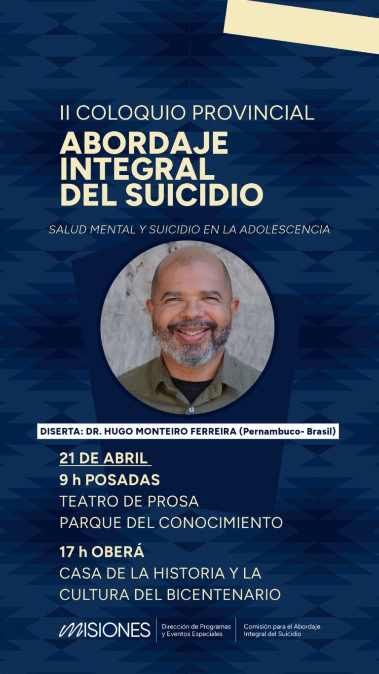 L II COLOQUIO PROVINCIAL DE ABORDAJE INTEGRAL DEL SUICIDIO PONE EL FOCO EN LA ADOLESCENCIA
