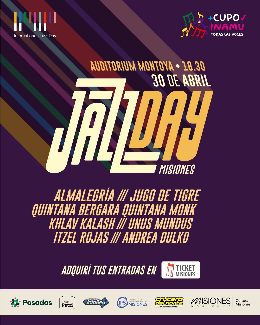 10 AÑOS DE JAZZDAY MISIONES 2025, UN EVENTO QUE CELEBRA LA MÚSICA DEL MUNDO